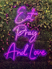 Food quote LED neon sign for a kitchen