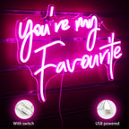 Enseigne néon LED USB 5 V You're My Favourite