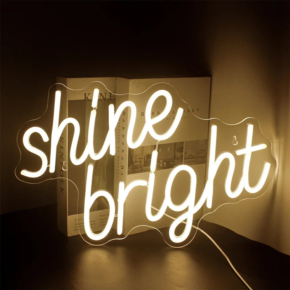 Shine Bright 5V USB LED neon sign – Warm white