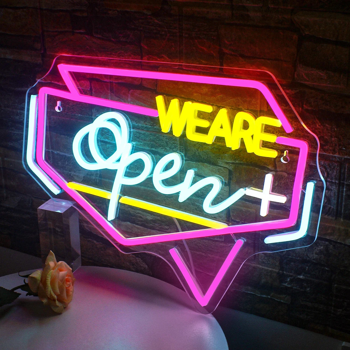 Enseigne néon LED USB 5 V We Are Open
