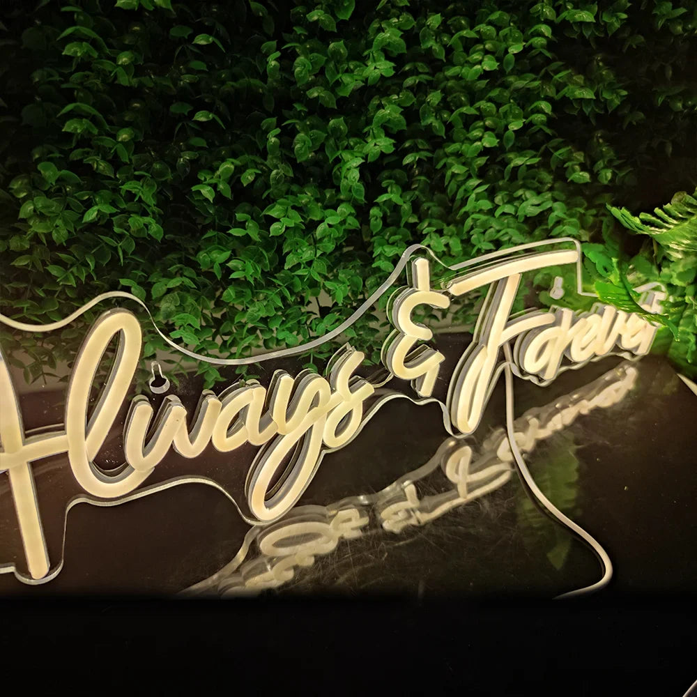 Always Forever 5V USB LED neon sign