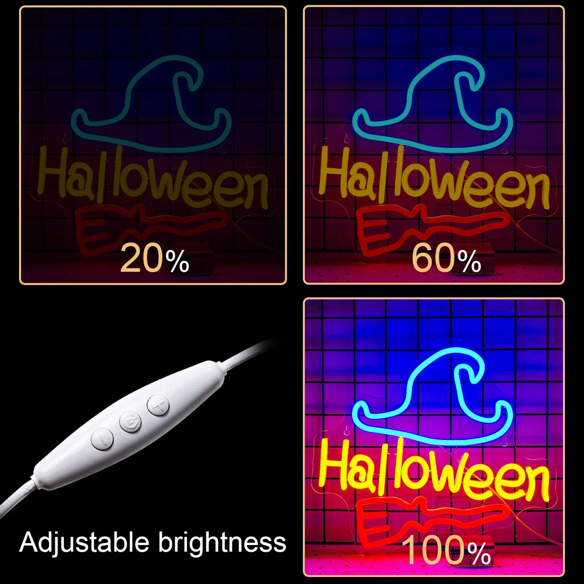 Enseigne néon LED USB 5 V Halloween