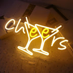 Enseigne néon LED USB 5 V Cheers