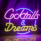 Cocktails Dreams 5V USB LED neon sign