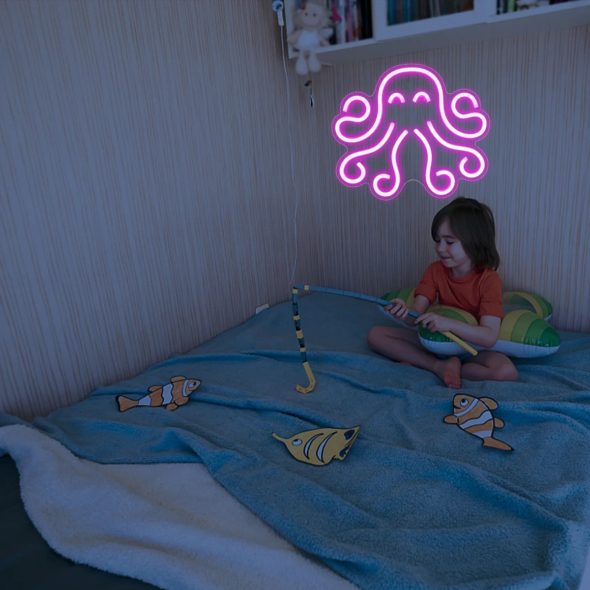Octopus 5V USB LED neon sign