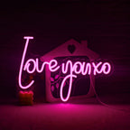 Enseigne néon LED USB 5 V Love You XO