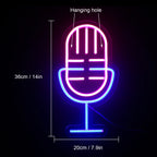 Microphone 5V USB LED neon sign