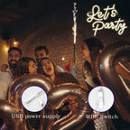 Enseigne néon LED USB 5 V Let's Party