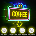 Coffee 5V USB LED neon sign