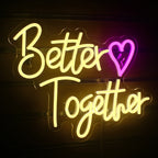 Better Together Heart 5V USB LED neon sign – 39X31cm