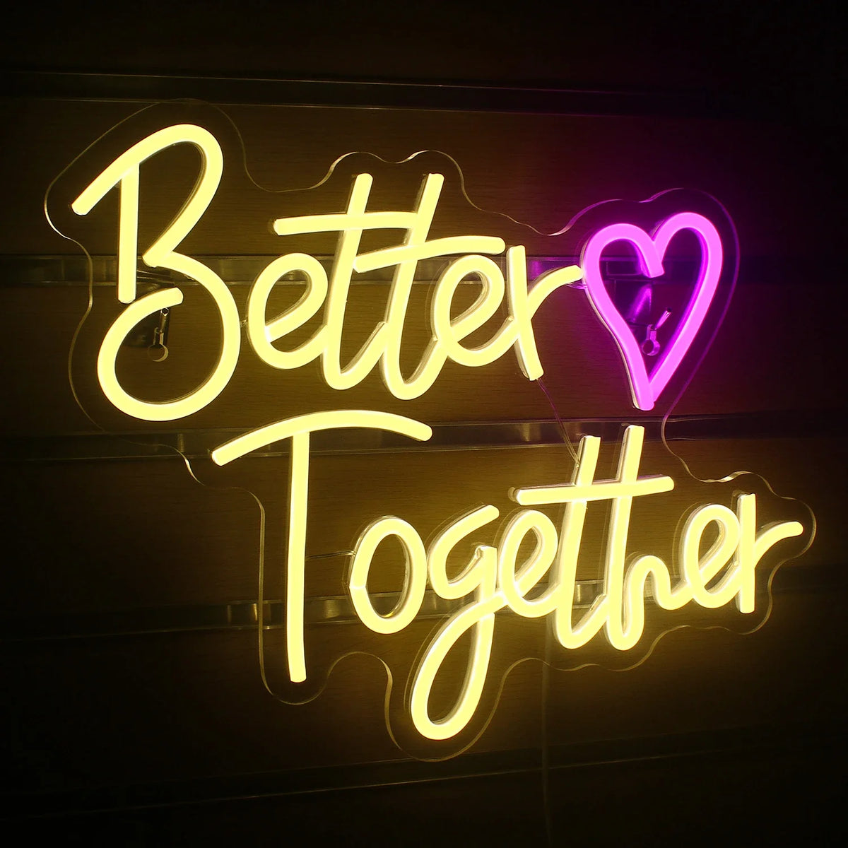 Better Together Heart 5V USB LED neon sign – 39X31cm
