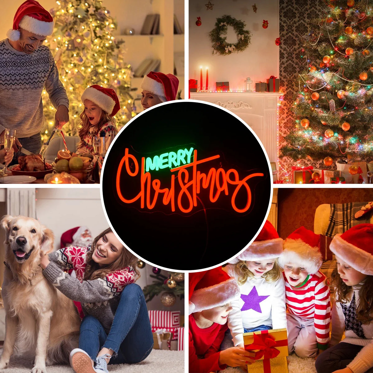 Merry Christmas 5V USB LED neon sign