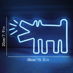 Dog Paw 5V USB LED neon sign – 38x20cm