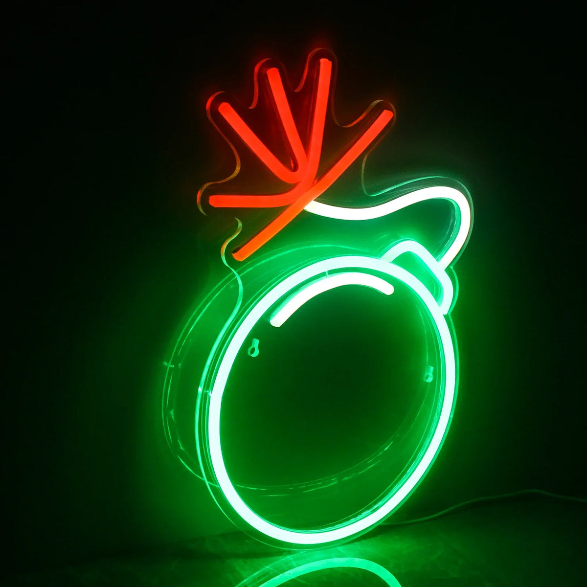 Green Grenade 5V USB LED neon sign