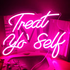 Treat Yo' Self 5V USB LED neon sign