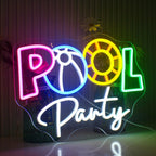 Pool Party 5V USB LED neon sign – 42x30cm