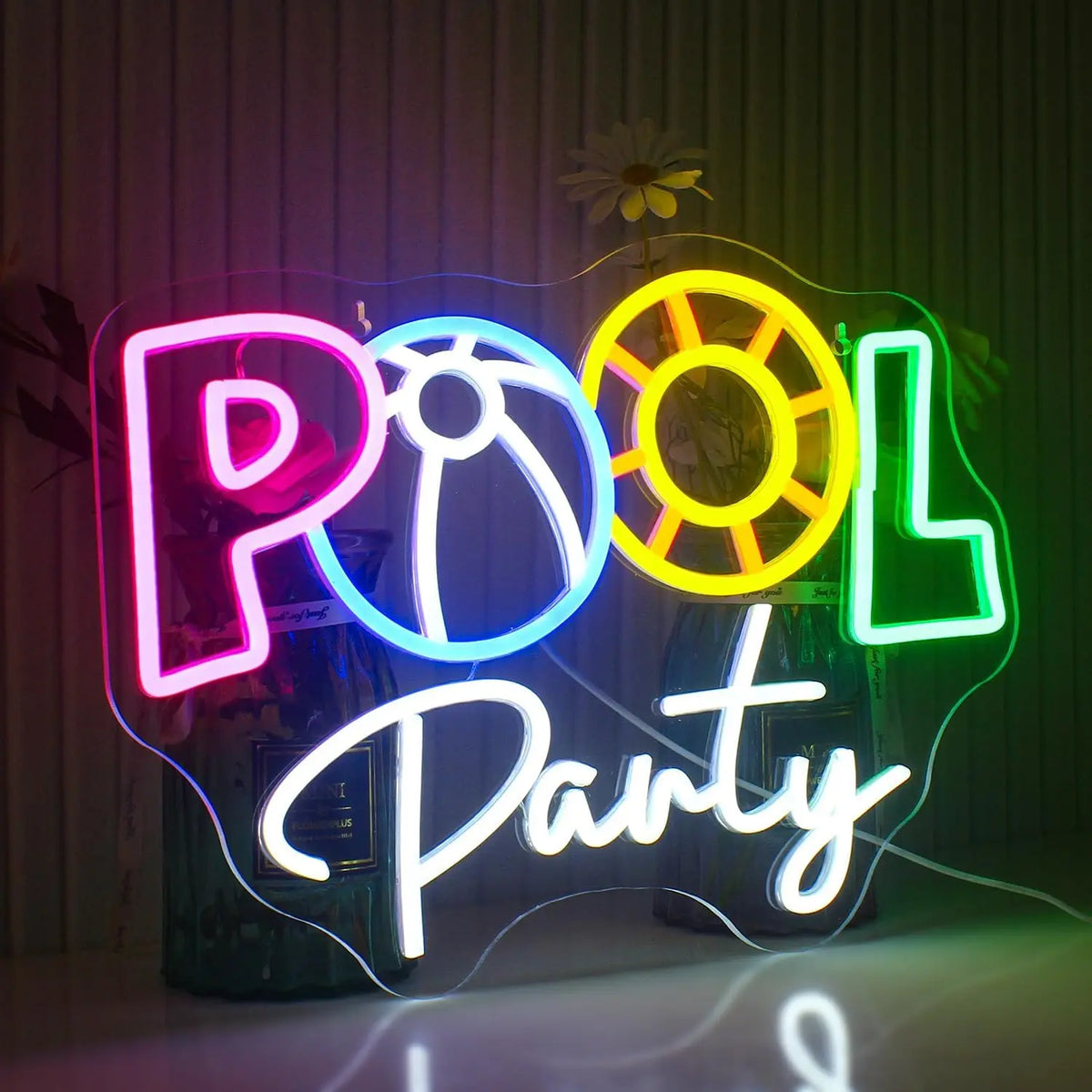 Pool Party 5V USB LED neon sign – 42x30cm