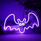 Enseigne néon LED USB 5 V Chauve-souris — 36 × 24 cm