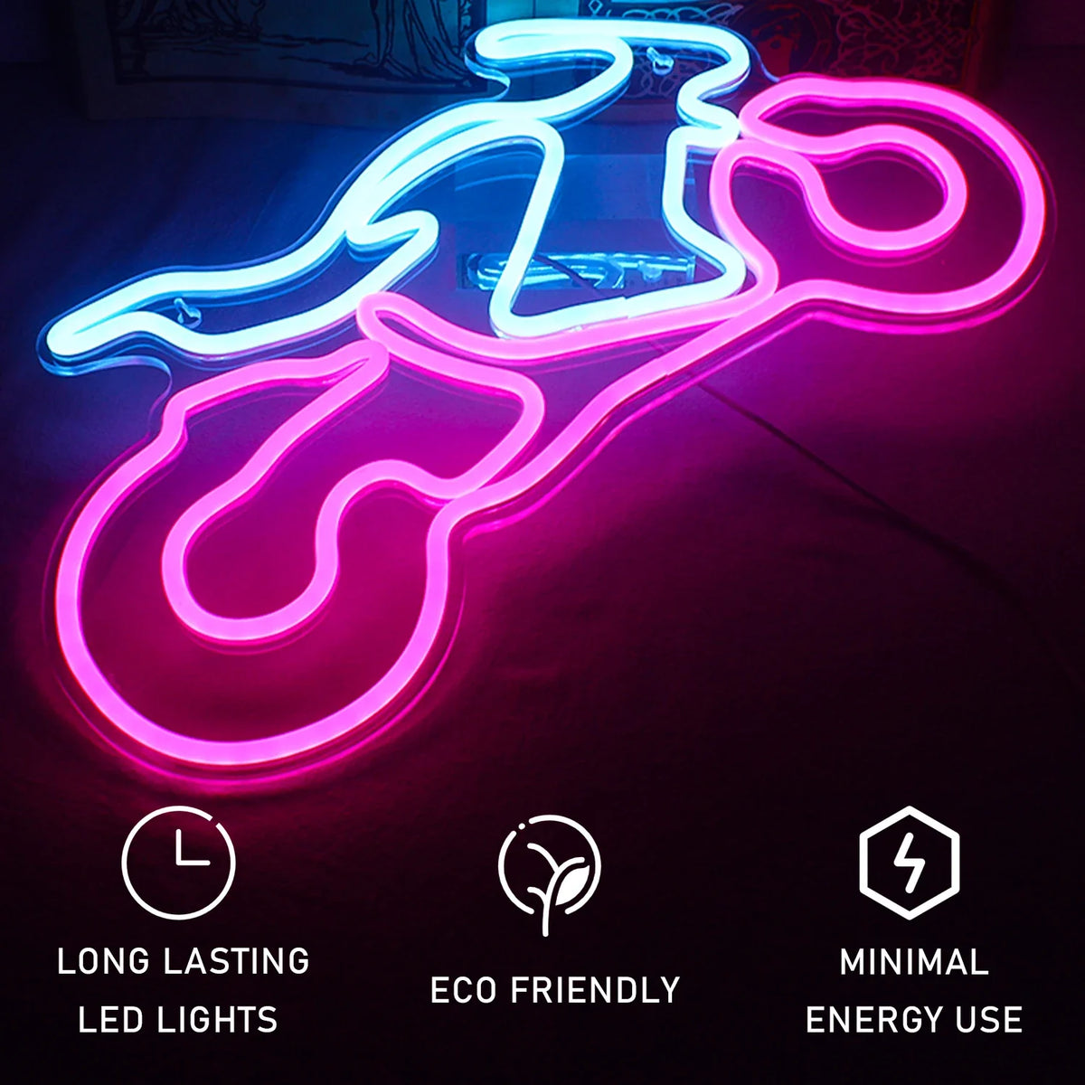 Motorcycle 5V USB LED neon sign