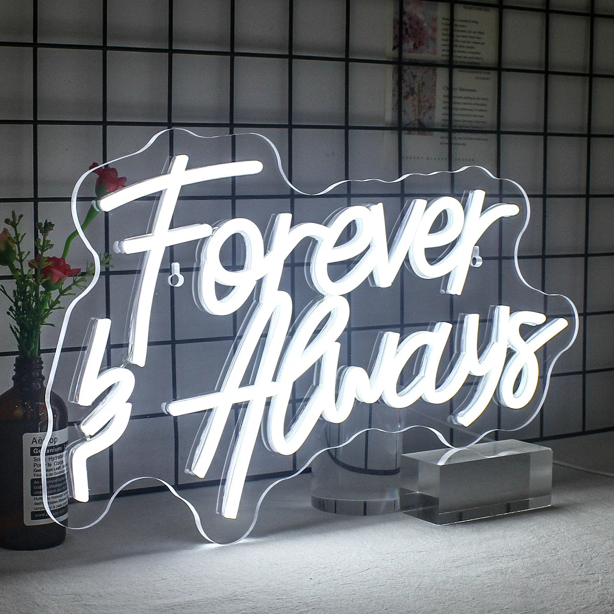 Forever & Always 5V USB LED neon sign