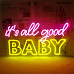 Enseigne néon LED USB 5 V It's All Good Baby — 42 × 24 cm