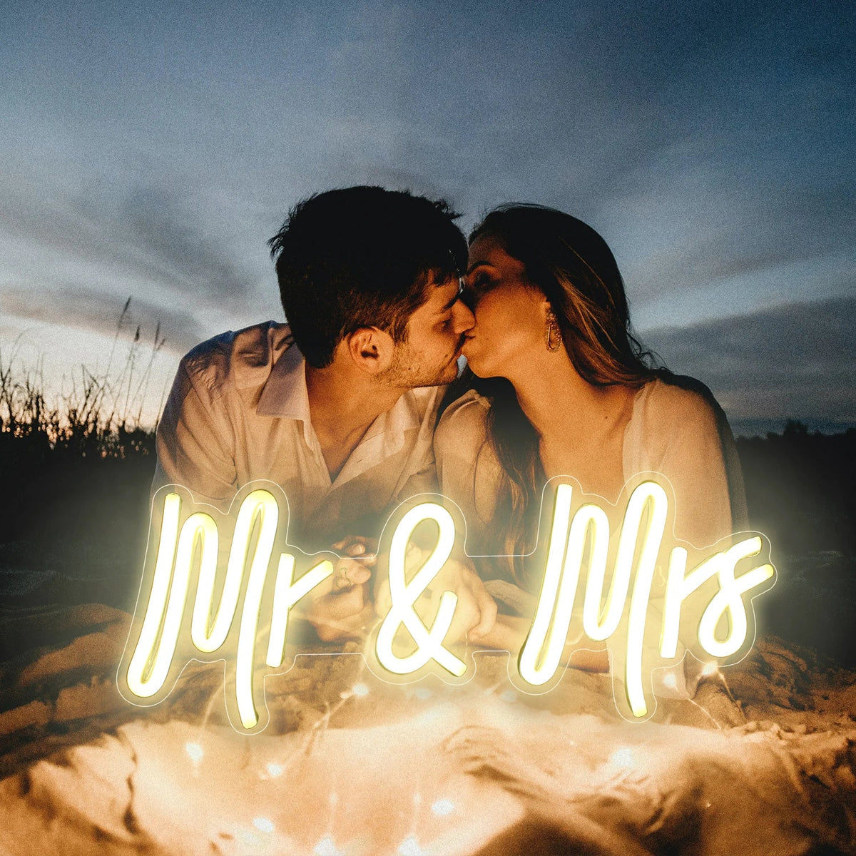 Mr & Mrs 5V USB LED neon sign