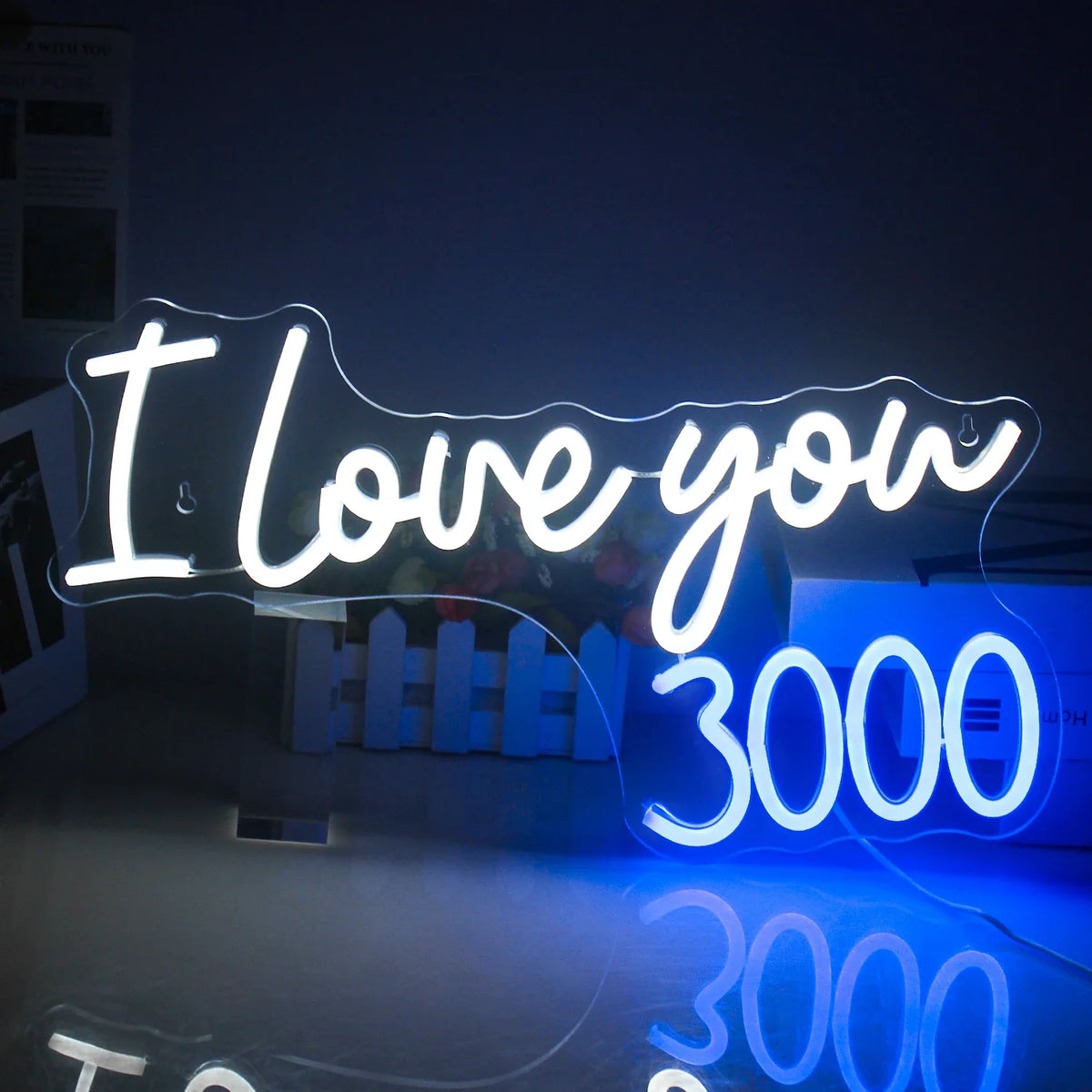 I Love You 3000 5V USB LED neon sign
