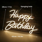 Happy Birthday 5V USB LED neon sign