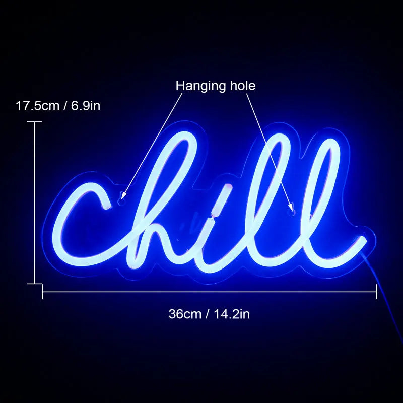 Chill 5V USB LED neon sign