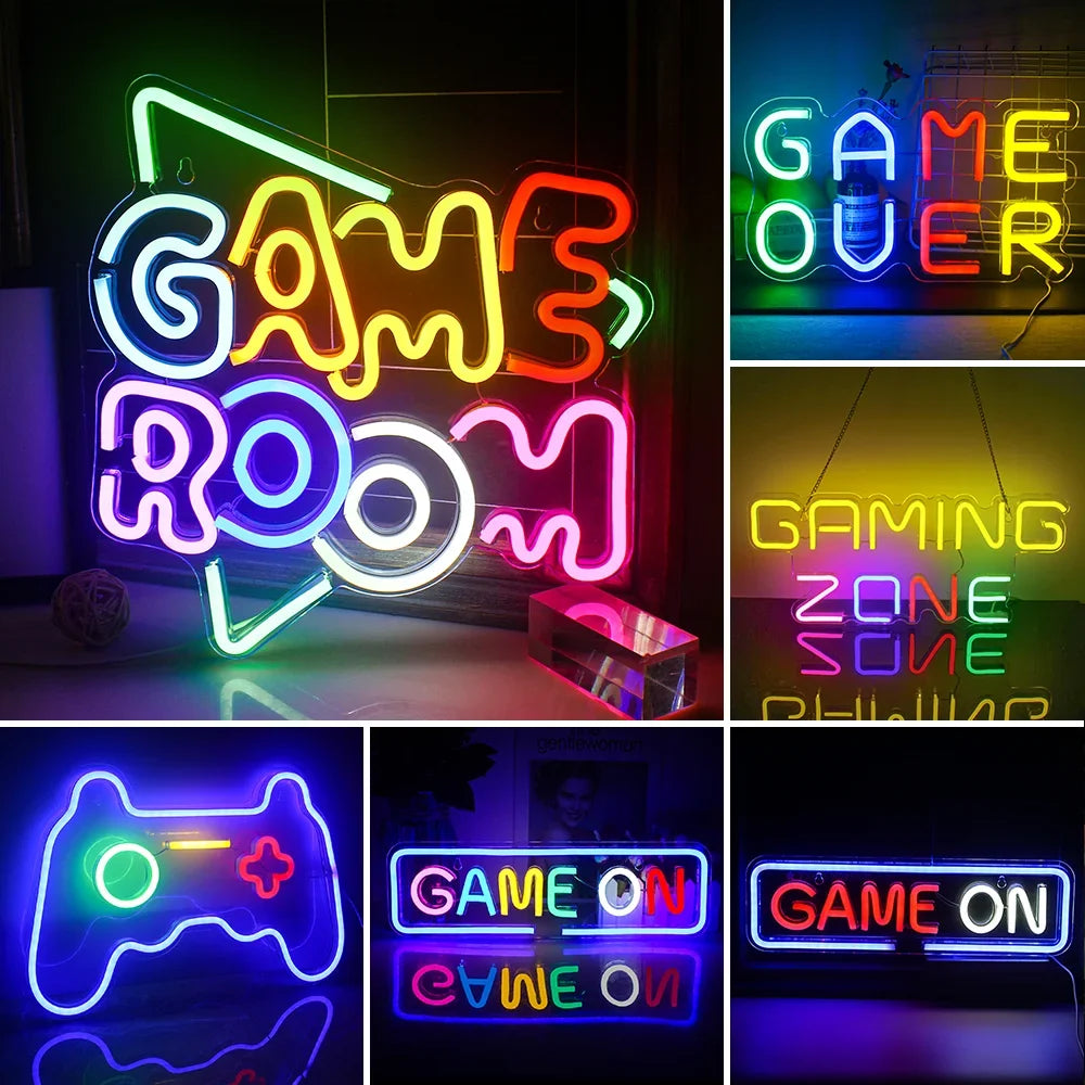 Game Room 5V USB LED neon sign