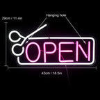 Hair Salon Open 5V USB LED neon sign