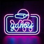 VR Game 5V USB LED neon sign – Pink Blue