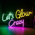 Let's Glow Crazy 5V USB LED neon sign