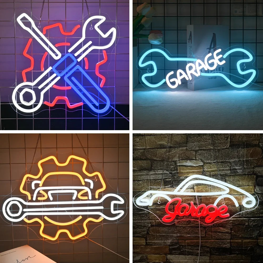 Garage 5V USB LED neon sign