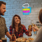 Enseigne néon LED USB 5 V Chope de bière « Happy Hour »