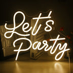 Enseigne néon LED USB 5 V Let's Party