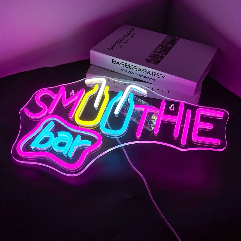 Smoothie Bar 5V USB LED neon sign