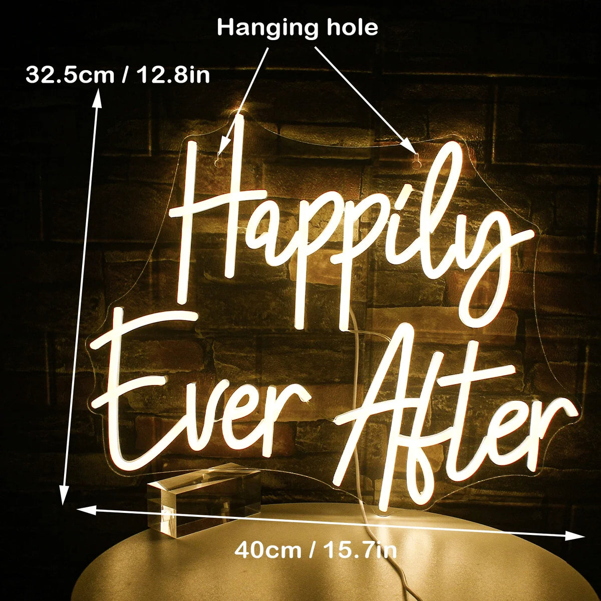 Happily Ever After 5V USB LED neon sign