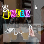 Beer 5V USB LED neon sign