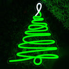 Enseigne néon LED USB 5 V Sapin de Noël
