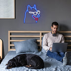 Enseigne néon LED USB 5 V Chien