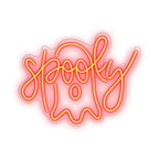Spooky 5V USB LED neon sign