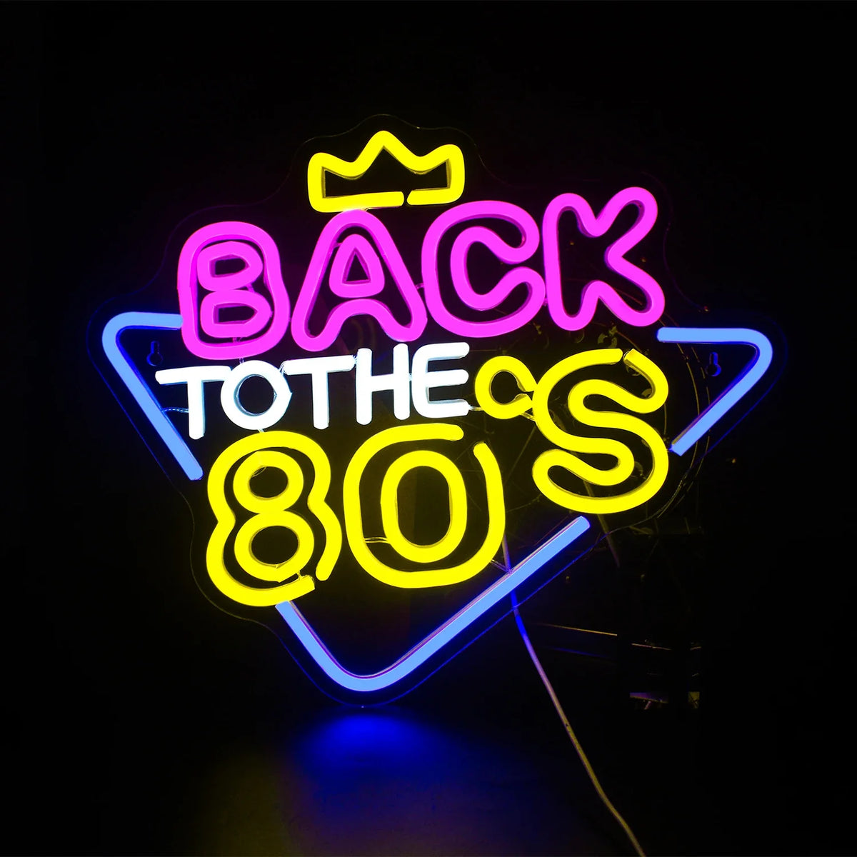 Back to the 80s 5V USB LED neon sign – 38x32cm