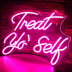 Treat Yo' Self 5V USB LED neon sign