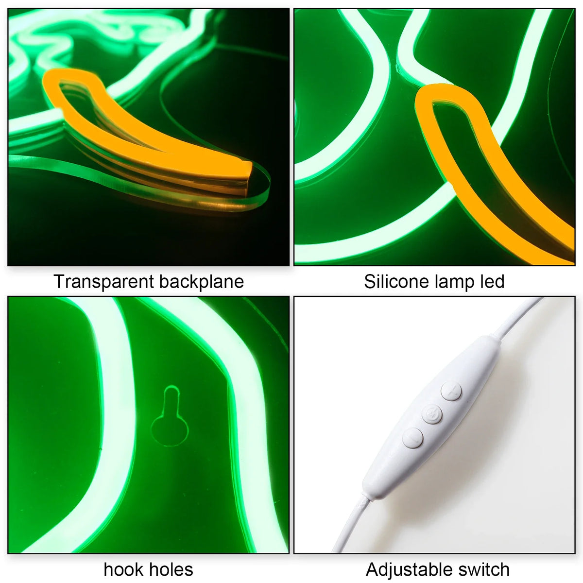 Enseigne néon LED USB 5 V Éléphant