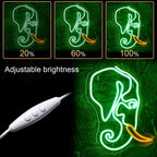 Enseigne néon LED USB 5 V Éléphant