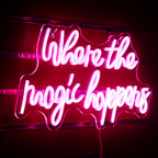 Where The Magic Happens 5V USB LED neon sign