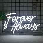 Forever & Always 5V USB LED neon sign – 40.5X25cm
