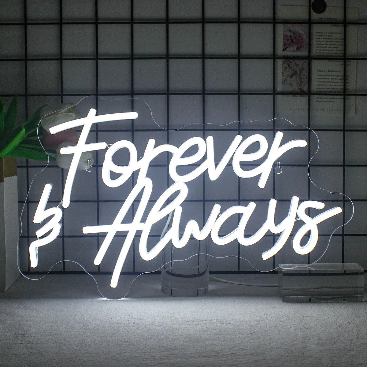 Forever & Always 5V USB LED neon sign – 40.5X25cm