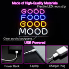 Good Food Good Mood 5V USB LED neon sign